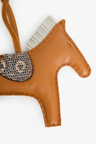 Hermes 2022 Sesame Craie Desert Agneau Milo Lezard Natura Lisse Grigri Rodeo Horse Bag Charm PM