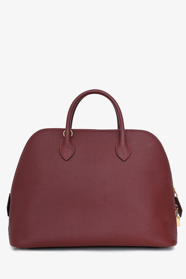 Hermes 2018 Rouge H Evercolor Epsom Bolide 1923 30 Gold Hardware with Strap