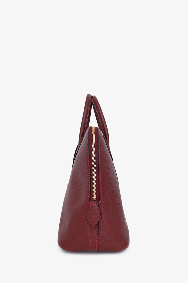Hermes 2018 Rouge H Evercolor Epsom Bolide 1923 30 Gold Hardware with Strap