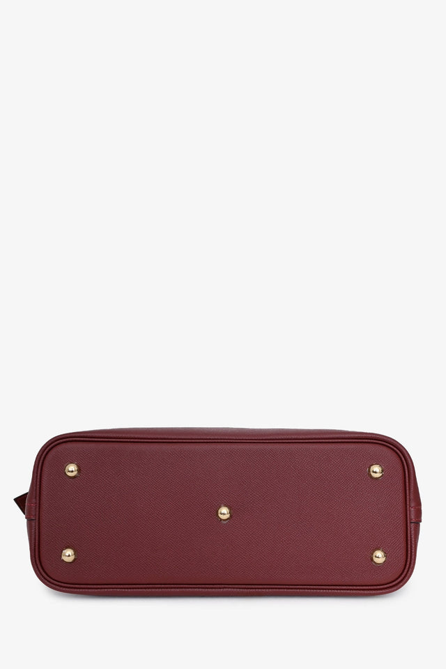 Hermes 2018 Rouge H Evercolor Epsom Bolide 1923 30 Gold Hardware with Strap