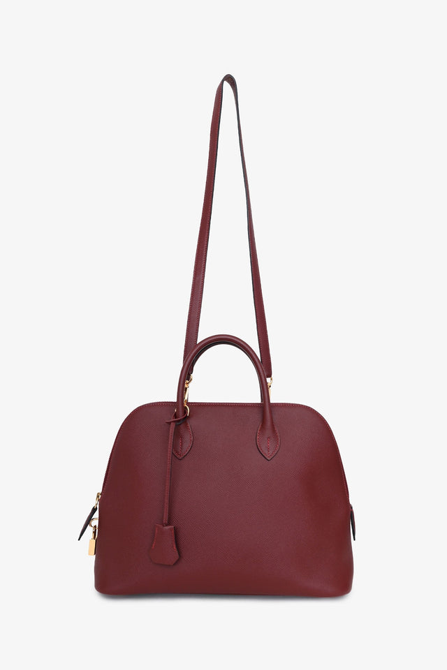 Hermes 2018 Rouge H Evercolor Epsom Bolide 1923 30 Gold Hardware with Strap