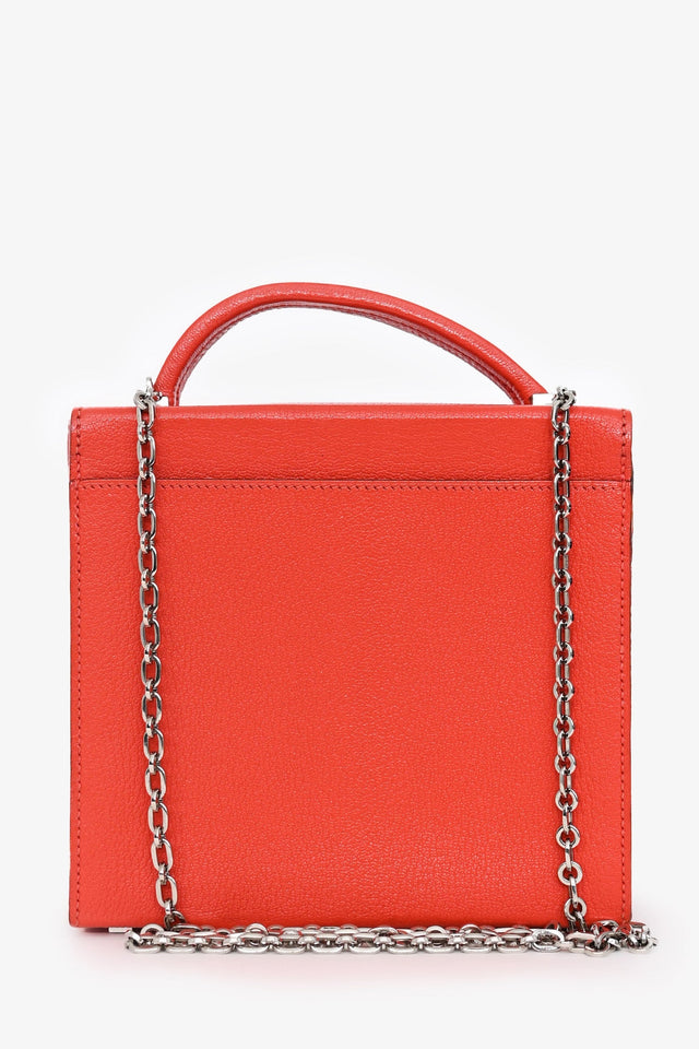 Hermes 2018 Red Mysore Leather Cinhetic Box Top Handle