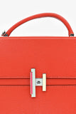 Hermes 2018 Red Mysore Leather Cinhetic Box Top Handle