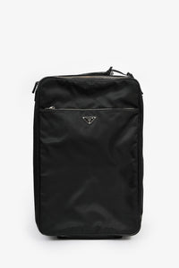 Prada Black Nylon 22" Roller Suitcase
