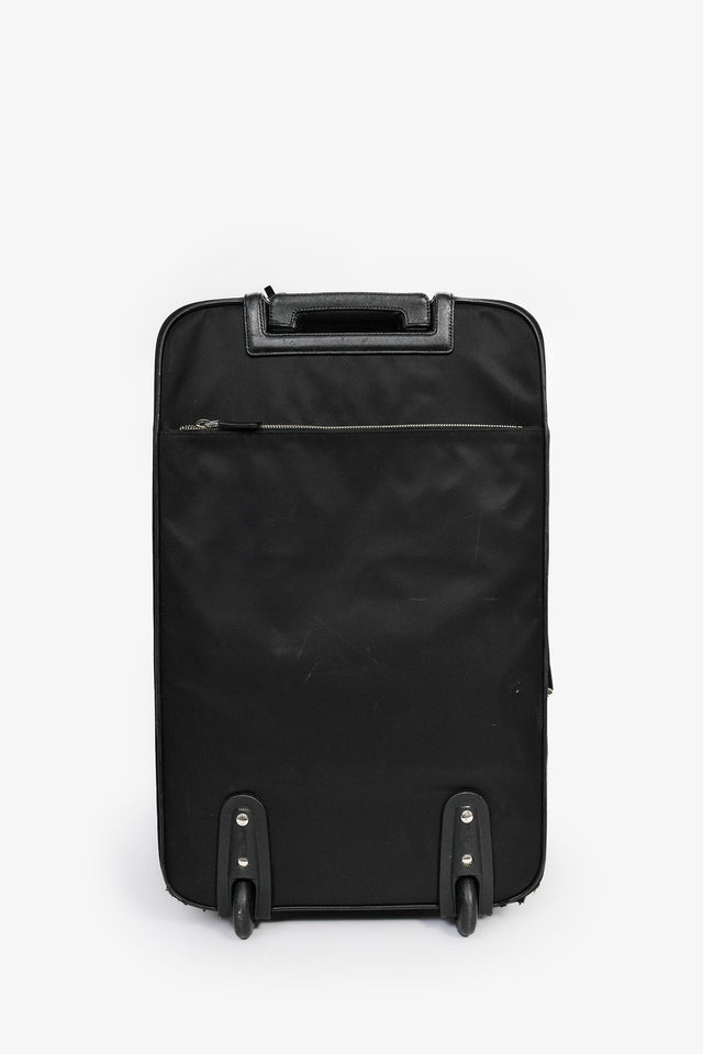 Prada Black Nylon 22" Roller Suitcase