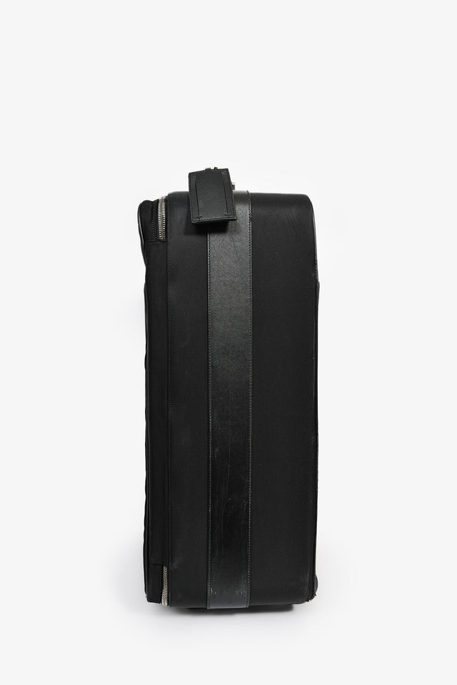 Prada Black Nylon 22" Roller Suitcase