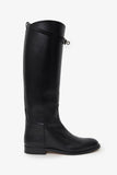 Hermes Black Smooth Leather 'Jumping' Riding Boots Size 37.5