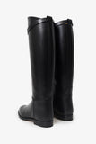 Hermes Black Smooth Leather 'Jumping' Riding Boots Size 37.5