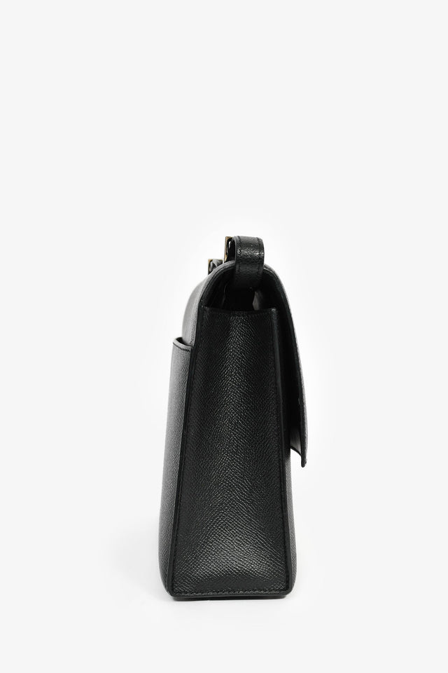 Hermes Black Epsom Leather Verrou 23 Shoulder Bag