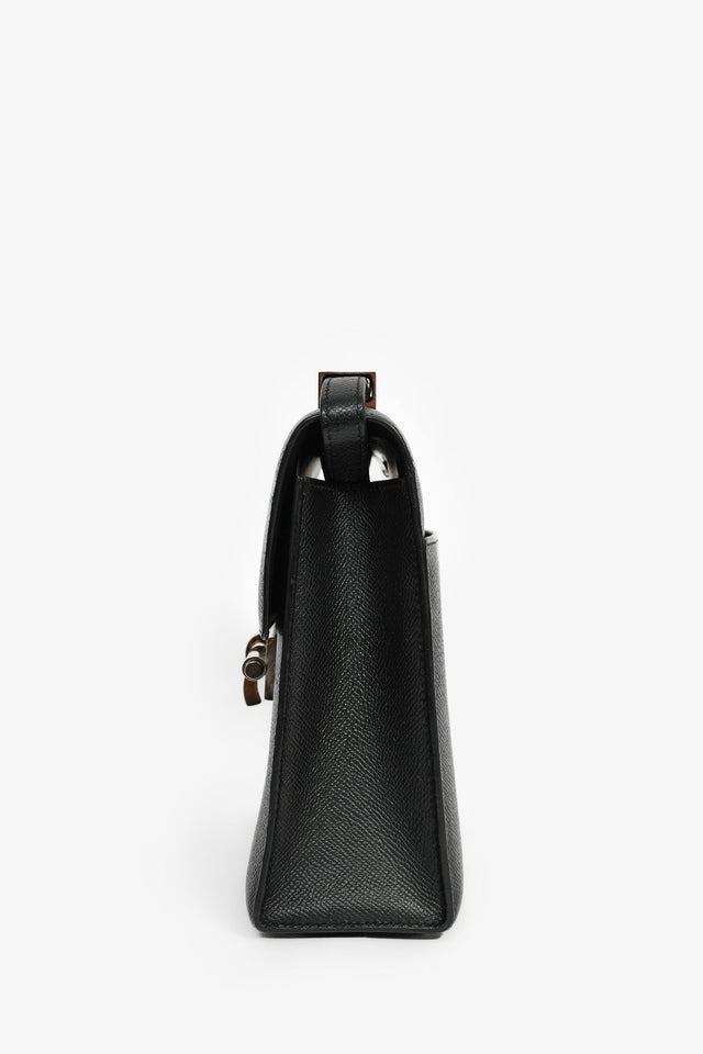 Hermes Black Epsom Leather Verrou 23 Shoulder Bag