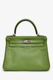 Hermes 2009 Green Pelouse Swift Leather Retourne Kelly 28