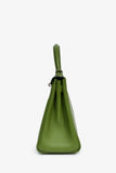 Hermes 2009 Green Pelouse Swift Leather Retourne Kelly 28