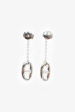 Hermes Sterling Silver 'Farandole' Drop Medium Earrings