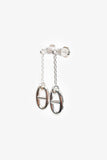 Hermes Sterling Silver 'Farandole' Drop Medium Earrings