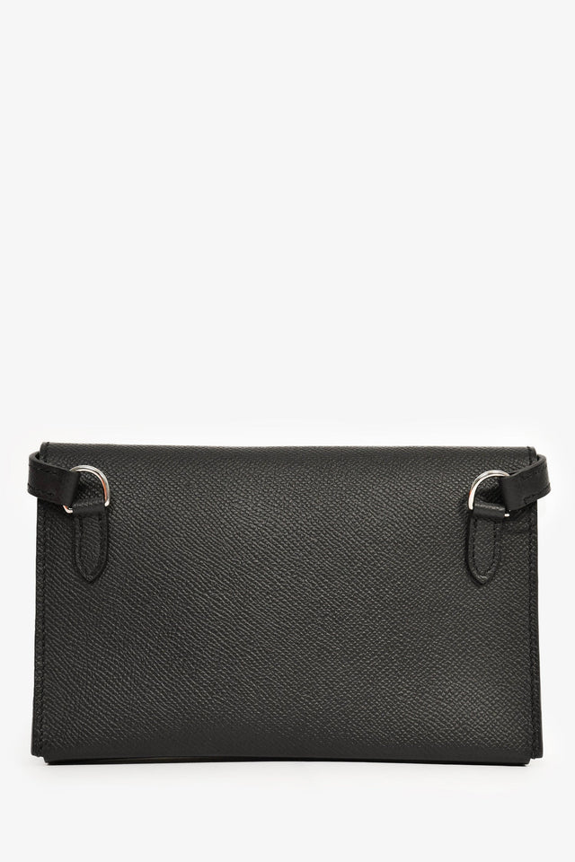 Hermes 2023 Black Epsom Leather 'Hermesnap' Wallet