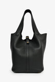 Hermes 2021 Black Clemence Leather Picotin 22