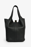 Hermes 2021 Black Clemence Leather Picotin 22