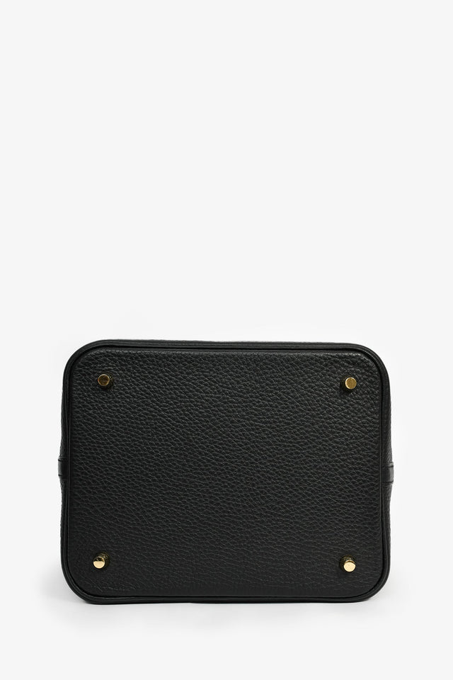 Hermes 2021 Black Clemence Leather Picotin 22
