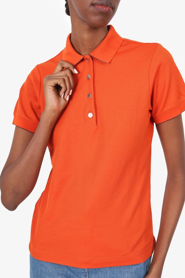 Hermes Orange Polo Top Size XS
