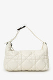 Christian Dior 2022 White Calfskin Macrocannage Medium Diortravel Nomad Pouch