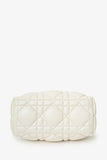Christian Dior 2022 White Calfskin Macrocannage Medium Diortravel Nomad Pouch