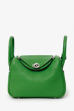 Hermes 2024 A9 Vert Yucca Clemence Mini Lindy 20