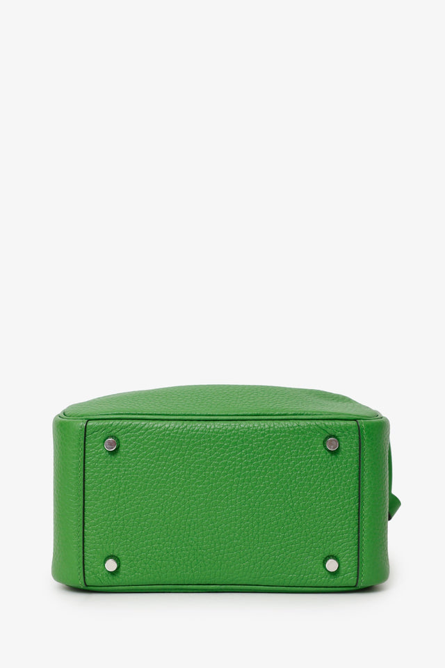 Hermes 2024 A9 Vert Yucca Clemence Mini Lindy 20