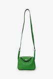 Hermes 2024 A9 Vert Yucca Clemence Mini Lindy 20