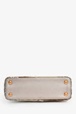 Louis Vuitton 2015 Beige Metallic Sequins Taurillon Capucines BB With Strap