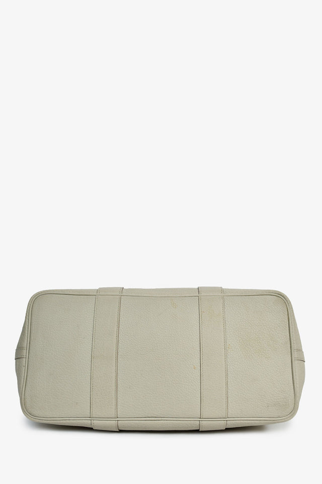Hermes 2020 Pearl Grey Leather Garden Party 36
