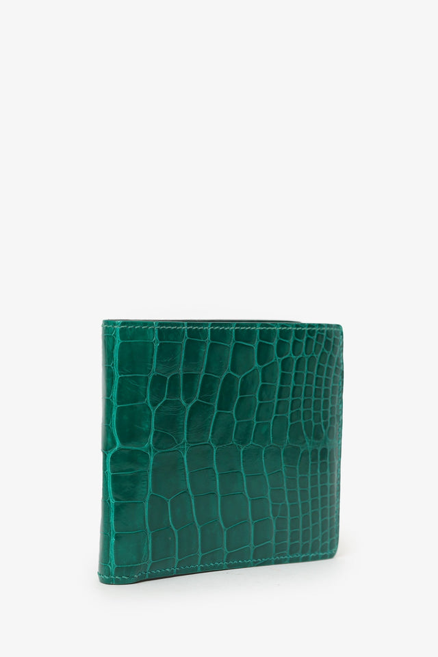 Hermes 2019 Green Alligator MC2 Copernic Bifold Wallet