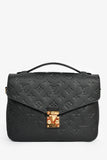 Louis Vuitton Black Monogram Leather Pochette Metis Handbag