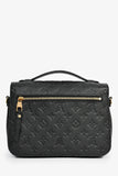 Louis Vuitton Black Monogram Leather Pochette Metis Handbag