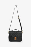 Louis Vuitton Black Monogram Leather Pochette Metis Handbag