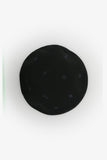 Hermes Black Cashmere Embroidered Patterned Beret Size 57