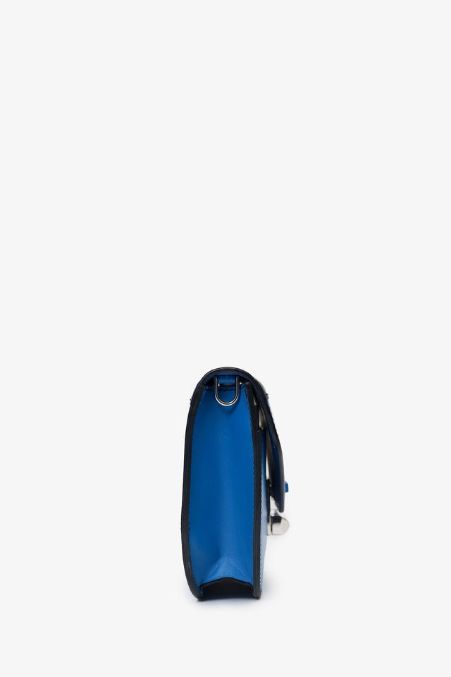 Prada Blue/Black Leather 'Sybille' Crossbody Bag