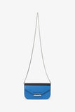 Prada Blue/Black Leather 'Sybille' Crossbody Bag