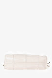 Prada White Leather 'Bonnie' Medium Shoulder Bag with Strap