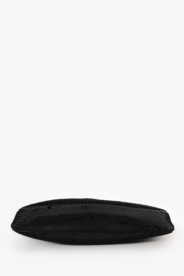 Prada Black/White Sequin 'Cleo' Small Shoulder Bag