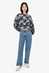 Burberry Blue Denim Wide Leg Jeans Size 0