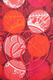 Hermes Red Silk Suite et Poursuite Scarf Size 140cm