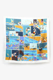 Hermes Blue/Multicolour Silk Soie Libre Scarf 90cm