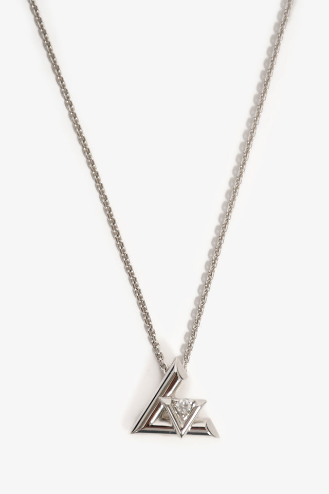Louis Vuitton 18k White Gold/Diamond 'Volt One' Necklace