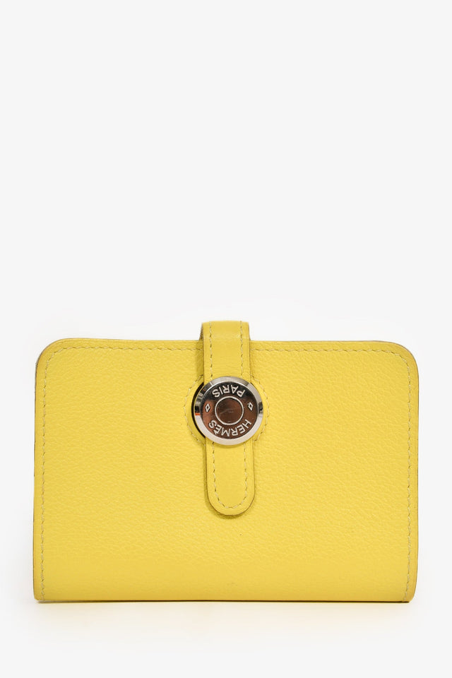 Hermes Yellow Leather 'Dogon'  Holder