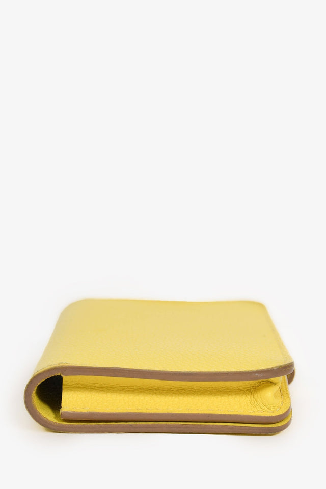 Hermes Yellow Leather 'Dogon'  Holder