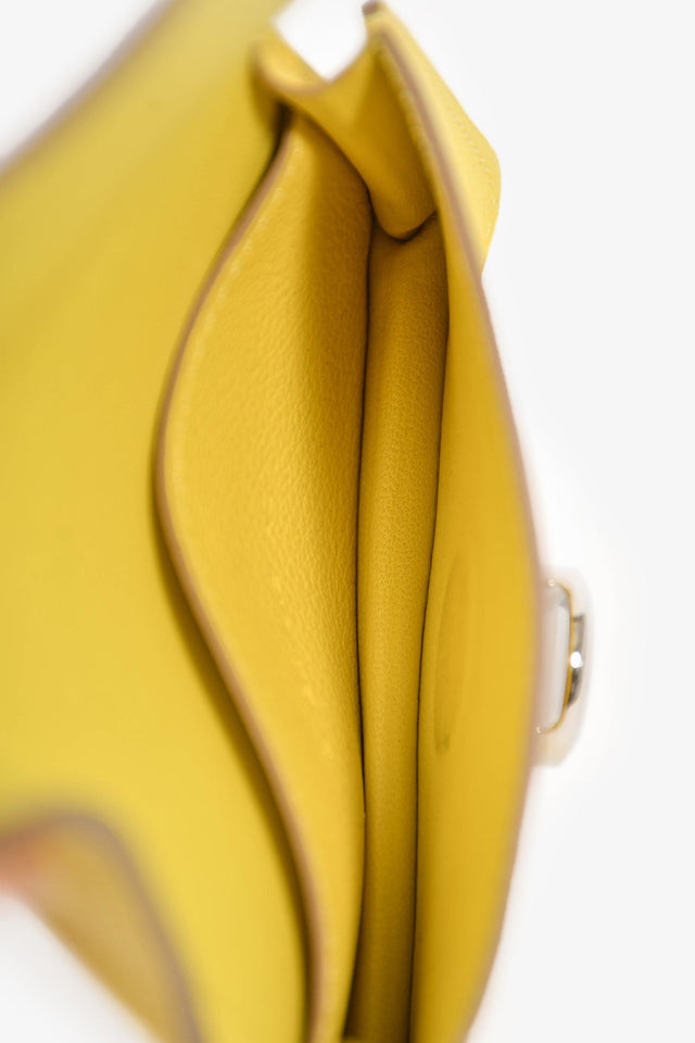 Hermes Yellow Leather 'Dogon'  Holder