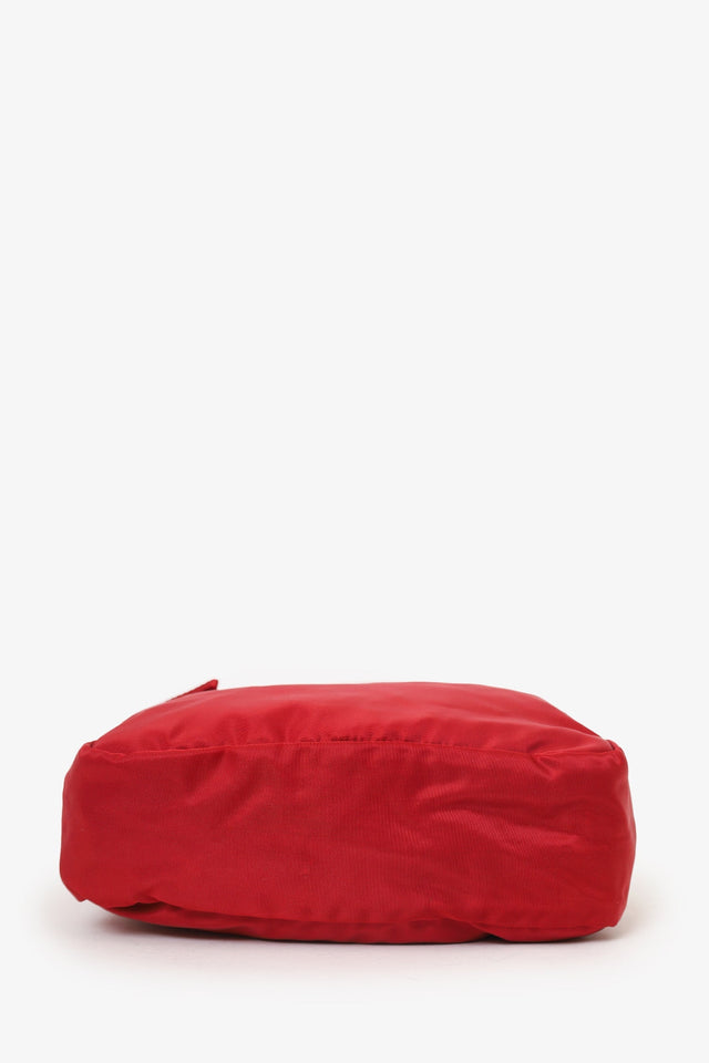 Prada Red Nylon Crossbody Messenger Bag
