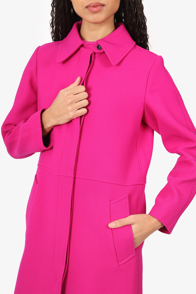Louis Vuitton Pink Wool Coat Size 40
