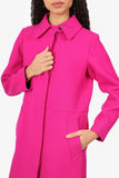 Louis Vuitton Pink Wool Coat Size 40