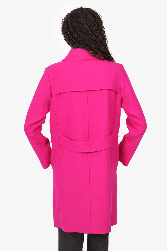 Louis Vuitton Pink Wool Coat Size 40